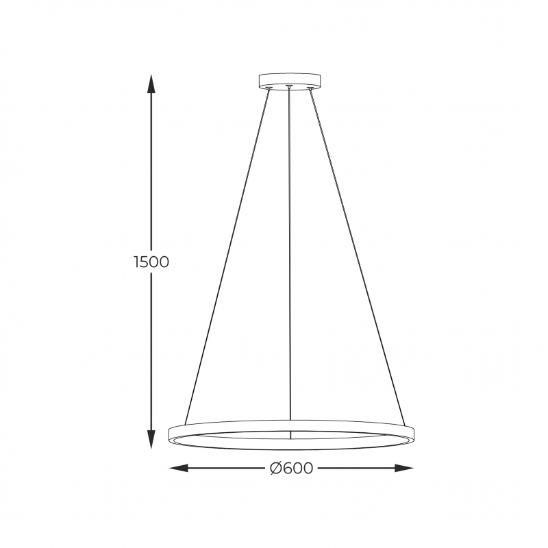 Lampa wisząca HORIK PEN89424-60BK