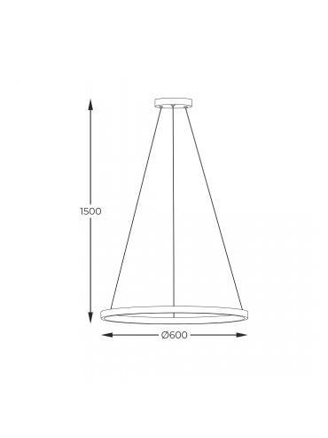 Lampa wisząca HORIK PEN89424-60BK