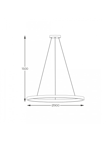 Lampa wisząca HORIK PEN89424-90BK