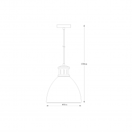 Lampa wisząca MENSA A8050L-SBK