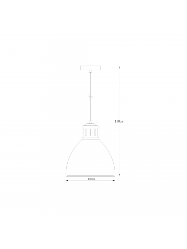 Lampa wisząca MENSA A8050L-SBK
