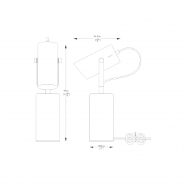 Lampa biurkowa RESI A2058-MWH