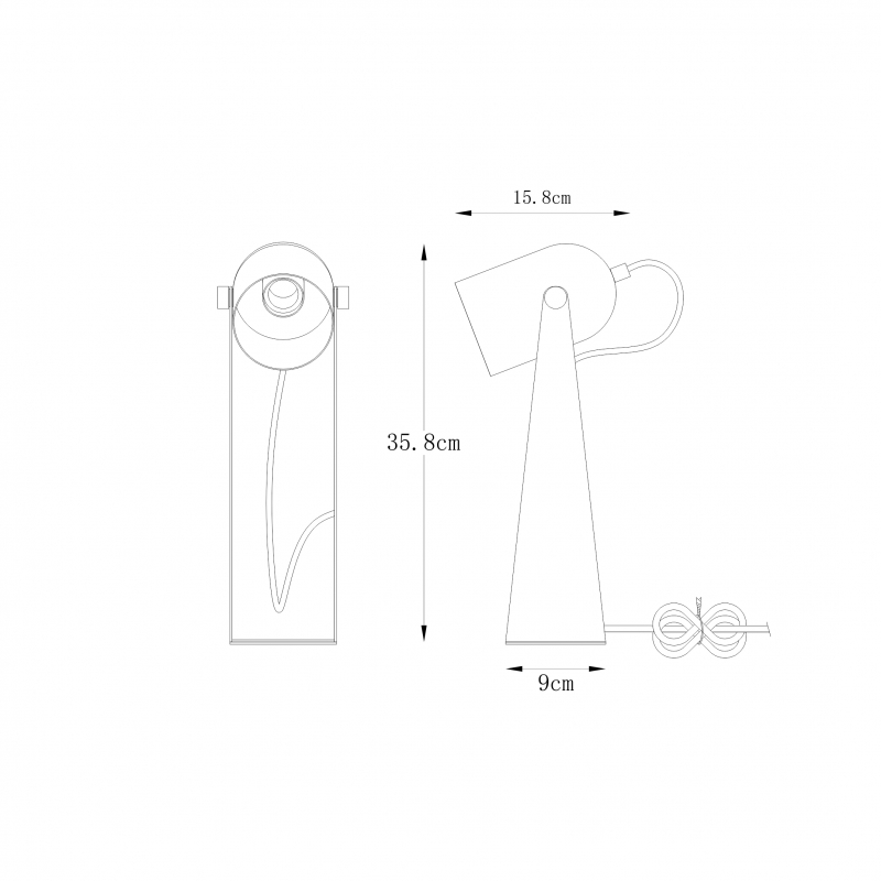 Lampa biurkowa ARIES A2056-MWH