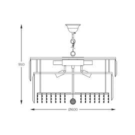 Lampa wisząca CAMILLE 19101/16