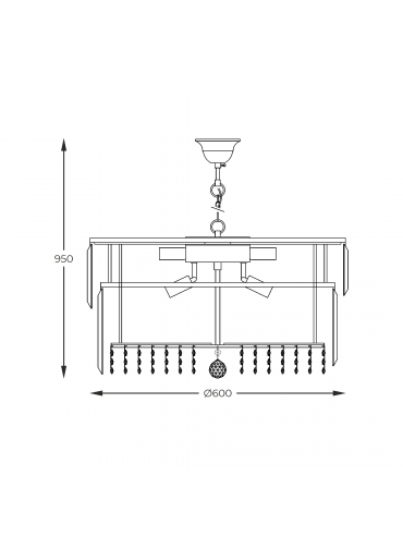 Lampa wisząca CAMILLE 19101/16