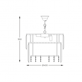 Lampa wisząca CAMILLE 19101/8