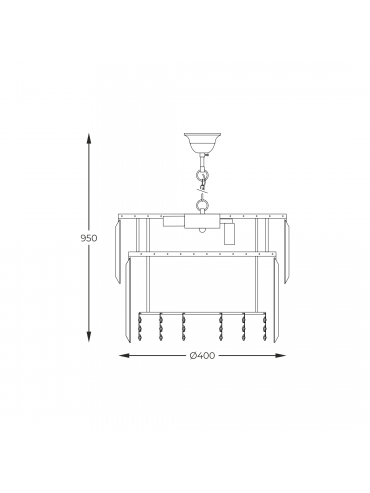 Lampa wisząca CAMILLE 19101/8