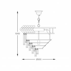 Lampa wisząca LYON 23910/9