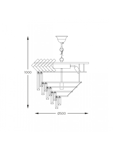 Lampa wisząca LYON 23910/9
