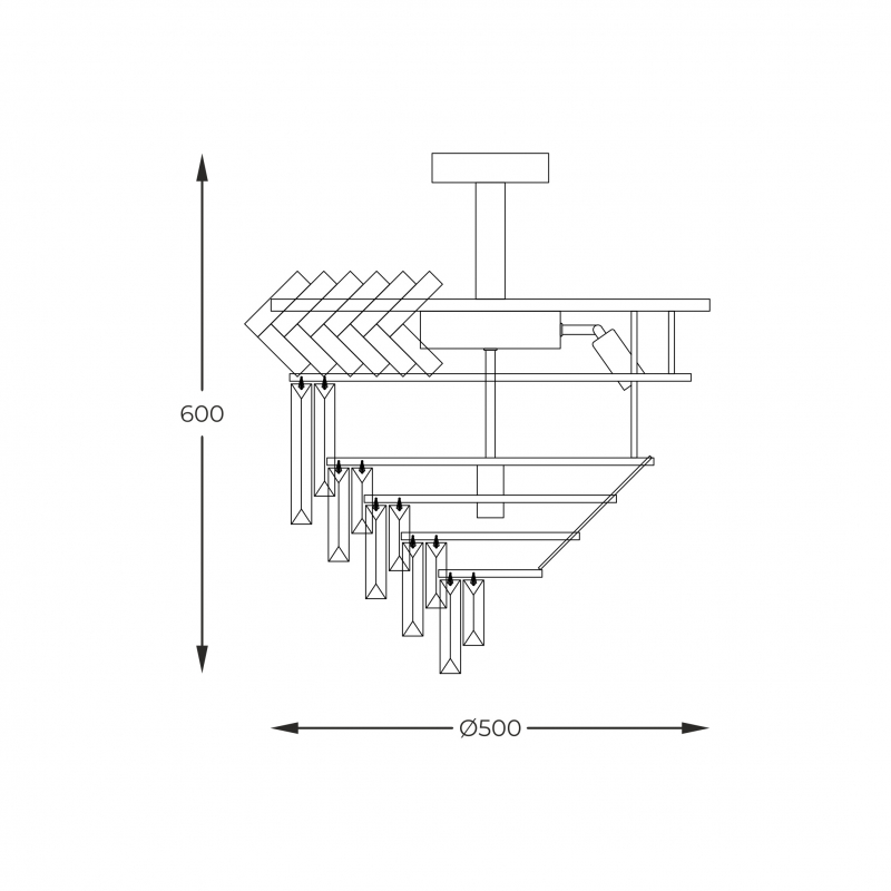 Lampa sufitowa LYON C23910/9
