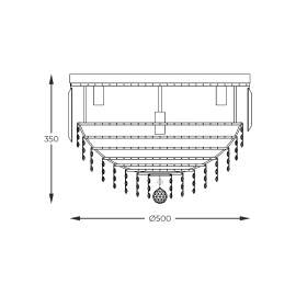 Lampa sufitowa CHARLOTTE FC19003/7