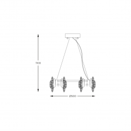 Lampa wisząca TIARA 9864-500