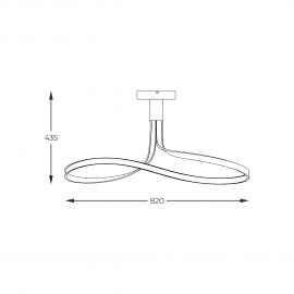 Lampa sufitowa VISO MX9932-1-3BD
