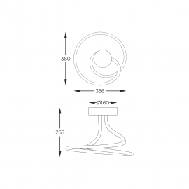 Lampa sufitowa CLINT MX6349-1-3BT