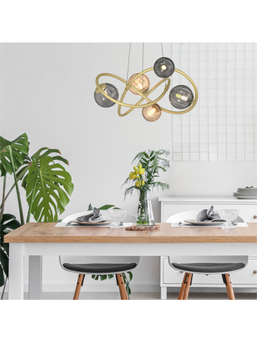 Lampa wisząca ARLON MD4922-5-EGBDN