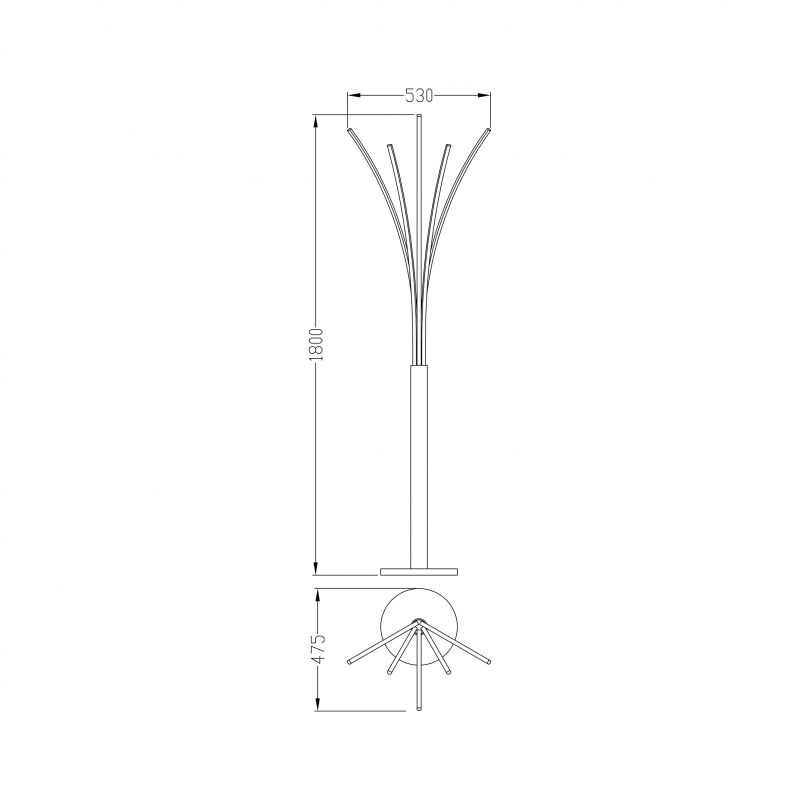 Lampa podłogowa VELDEN ML4767-3BMD