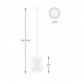 Lampa wisząca ALEXANDRIA P0556-01D-V7V7