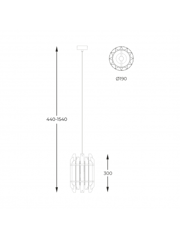 Lampa wisząca ALEXANDRIA P0556-01D-V7V7