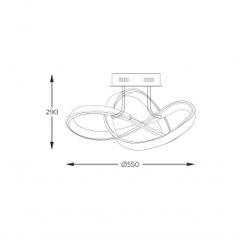 Lampa sufitowa INDIGO MX9717-1-3BCD