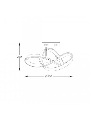 Lampa sufitowa INDIGO MX9717-1-3BCD