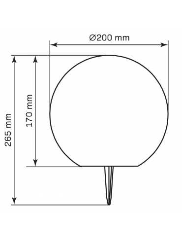 Lampa solarna KULA RGB+3000K + PILOT 20cm 325365
