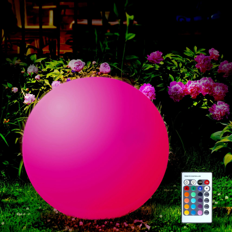 Lampa solarna KULA RGB+3000K + PILOT 40cm 311368