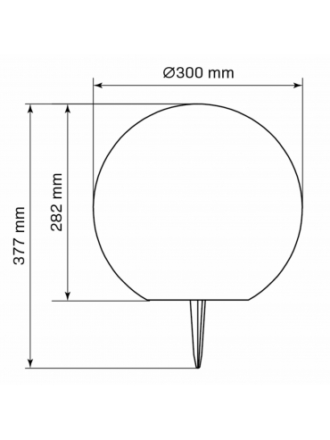 Lampa solarna KULA RGB+3000K + PILOT 30cm 311351