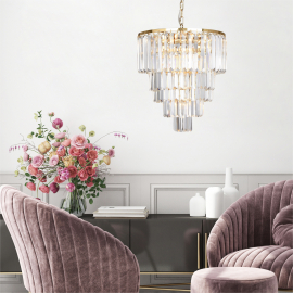 Lampa wisząca AMEDEO 17106/6+3+1-GD+CL
