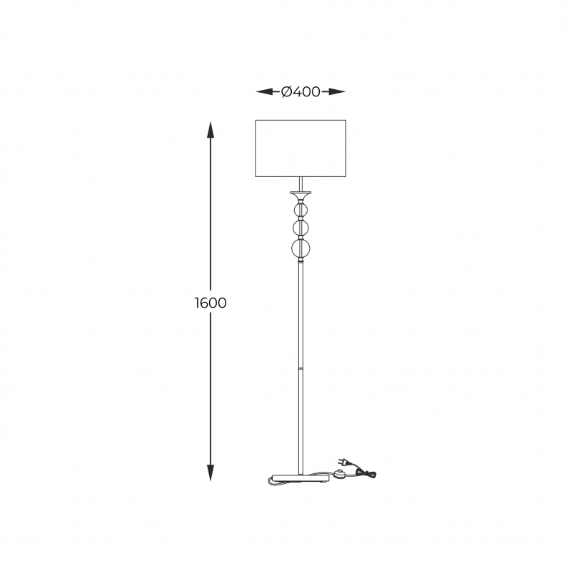 Lampa podłogowa REA II RLL93163-1GW