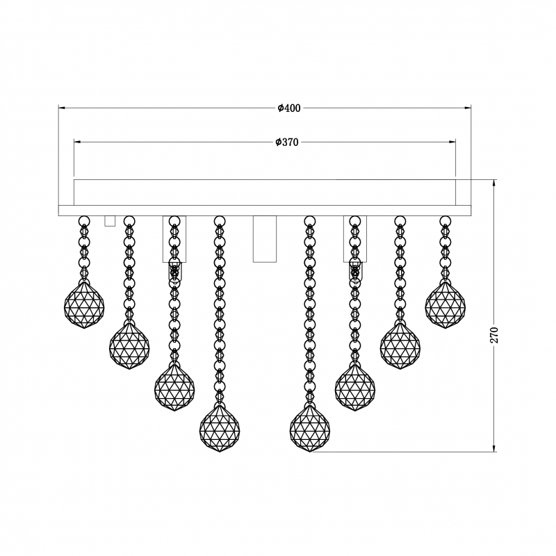Lampa sufitowa RANGEL RLX92711-5GC