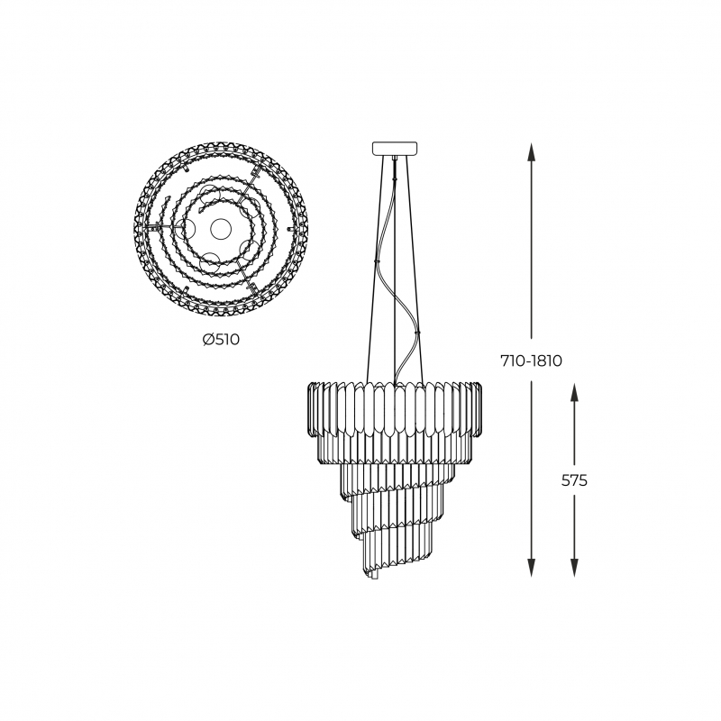 Lampa wisząca GLADIUS P0535-06C-F4AC
