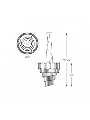 Lampa wisząca GLADIUS P0535-06C-F4AC