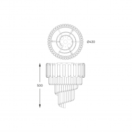 Lampa sufitowa GLADIUS C0535-05C-F4AC