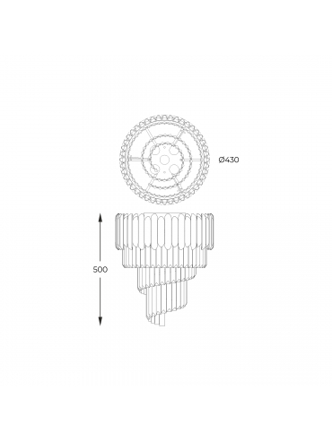Lampa sufitowa GLADIUS C0535-05C-F4AC