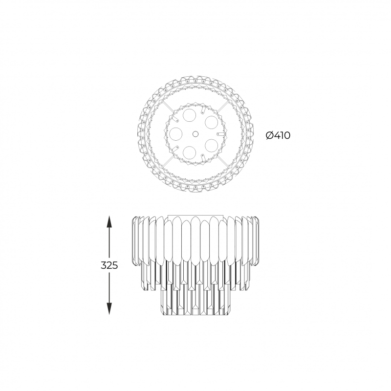 Lampa sufitowa GLADIUS C0535-05B-F4J7