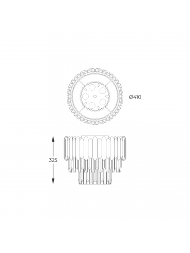 Lampa sufitowa GLADIUS C0535-05B-F4J7