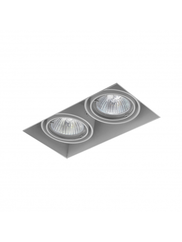 Spot  SQUARES 50x2 trimless 230V Phase-Control wpuszczany biały struktura 37012-0000-U8-PH-13
