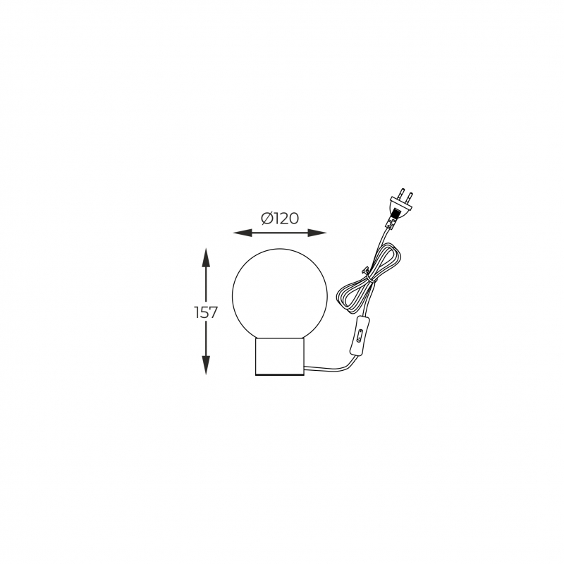 Lampa stołowa ARCTURUS T0454-01A-P7FZ