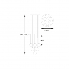 Lampa wisząca ARCTURUS P0574-07F-SDFZ