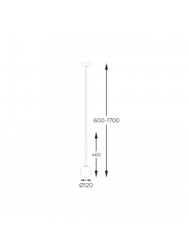 Lampa wisząca ARCTURUS P0574-01F-SDFZ