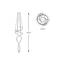 Lampa wisząca COCO MD3127-2M-3GT