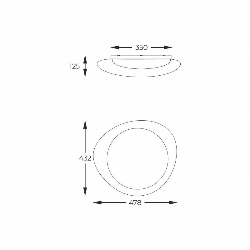 Lampa sufitowa AURA FM2201001-470