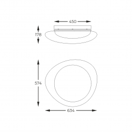 Lampa sufitowa AURA FM2201001-570