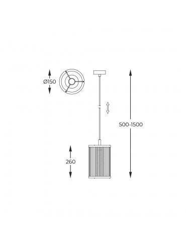 Lampa wisząca SERGIO P0528-01F-V6AC