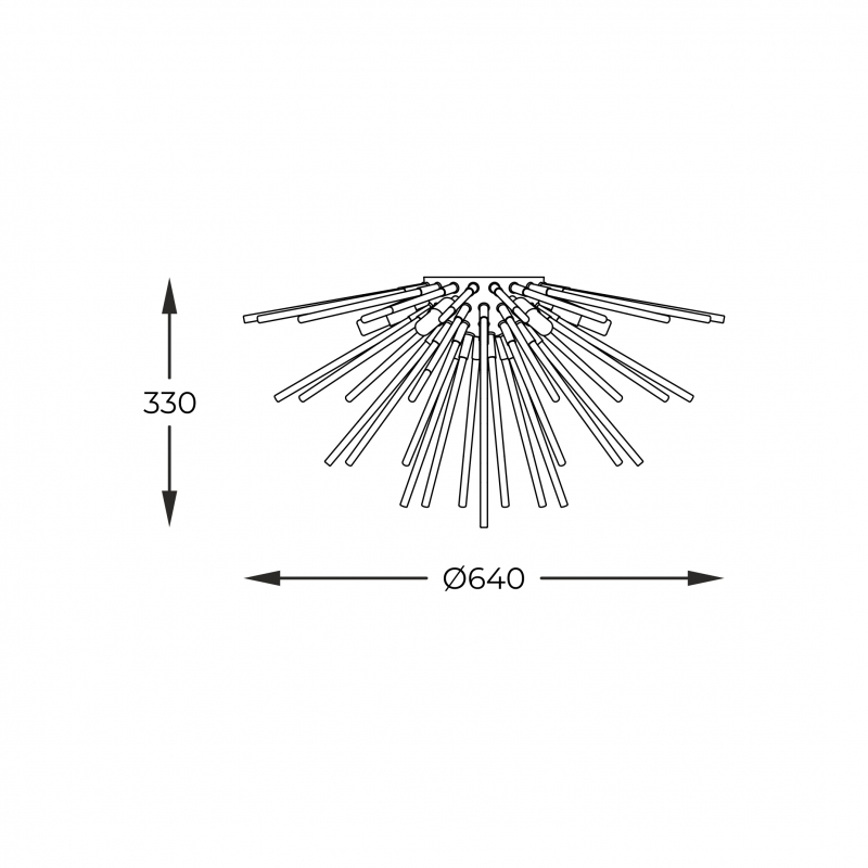 Lampa sufitowa URCHIN C0491-06B-F7DY