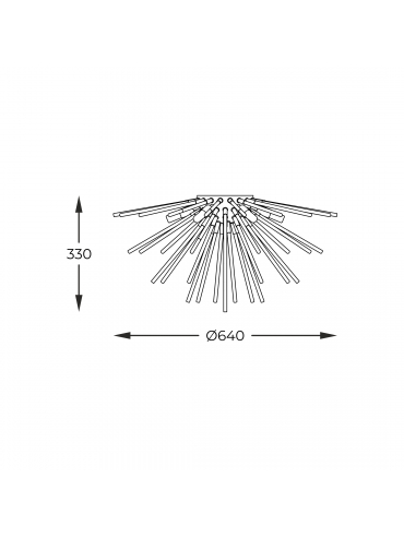 Lampa sufitowa URCHIN C0491-06B-F7DY