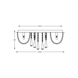 Lampa sufitowa SENSI 19157L
