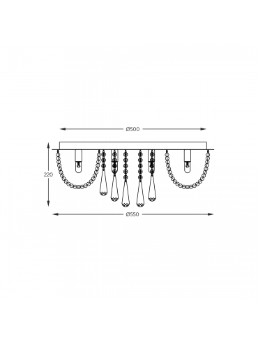 Lampa sufitowa SENSI 19157L