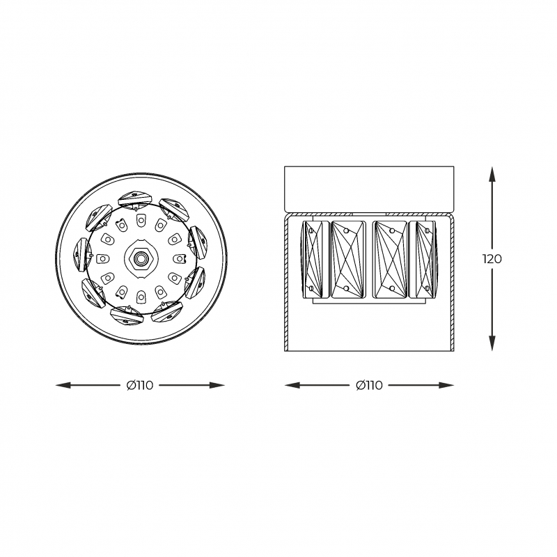 Lampa sufitowa GEM C0389-01A-F4AC