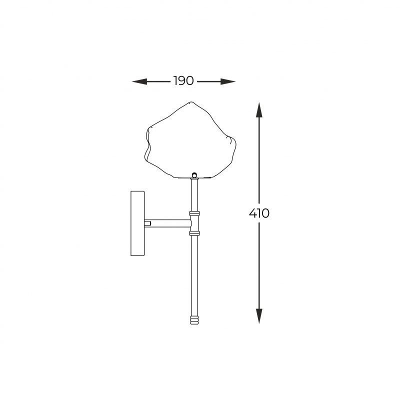 Kinkiet ROCK W0488-01D-SEAC